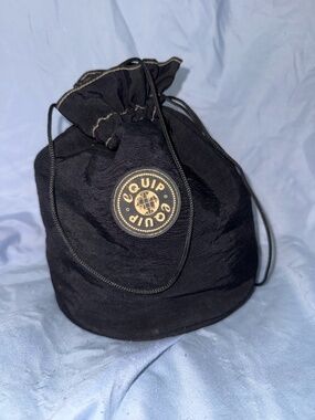 Equip Black Drawstring Bucket Travel Pouch